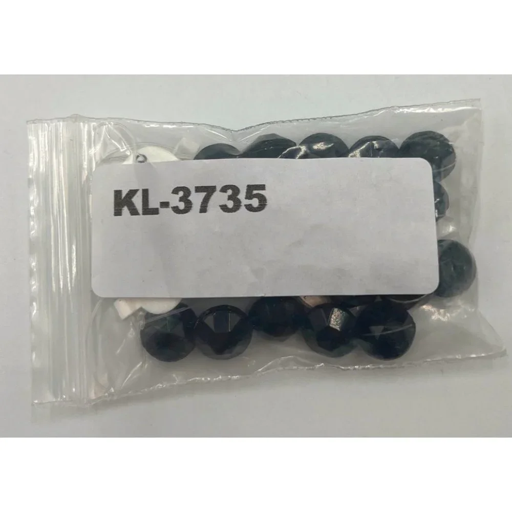 Bead German Glass Round Faceted Black Jewelry - Picture 4 of 4